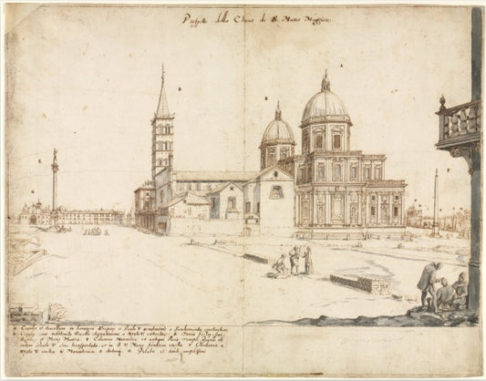 View of Rome with St. Peter's and Castel Sant' Angelo in the Distance, 1685 - Gaspare Vanvitelli - Gaspar van Wittel
