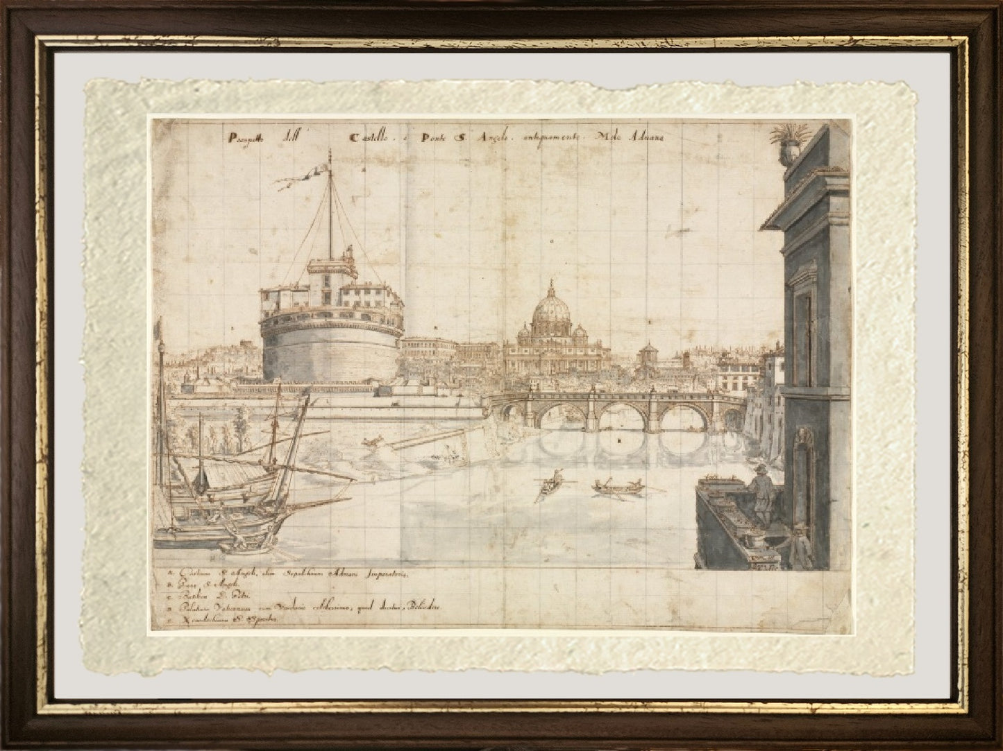 View of Rome with St. Peter's and Castel Sant' Angelo in the Distance, 1685 - Gaspare Vanvitelli - Gaspar van Wittel