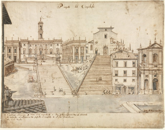 View of Rome with St. Peter's and Castel Sant' Angelo in the Distance, 1685 - Gaspare Vanvitelli - Gaspar van Wittel