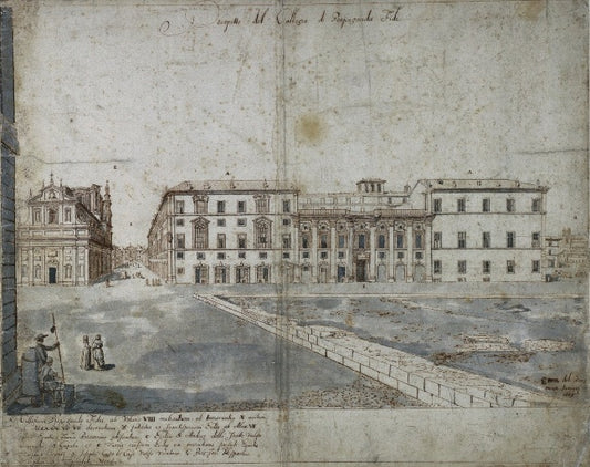 View of Rome with St. Peter's and Castel Sant' Angelo in the Distance, 1685 - Gaspare Vanvitelli - Gaspar van Wittel