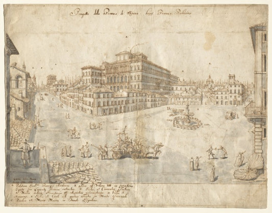 View of Rome with St. Peter's and Castel Sant' Angelo in the Distance, 1685 - Gaspare Vanvitelli - Gaspar van Wittel
