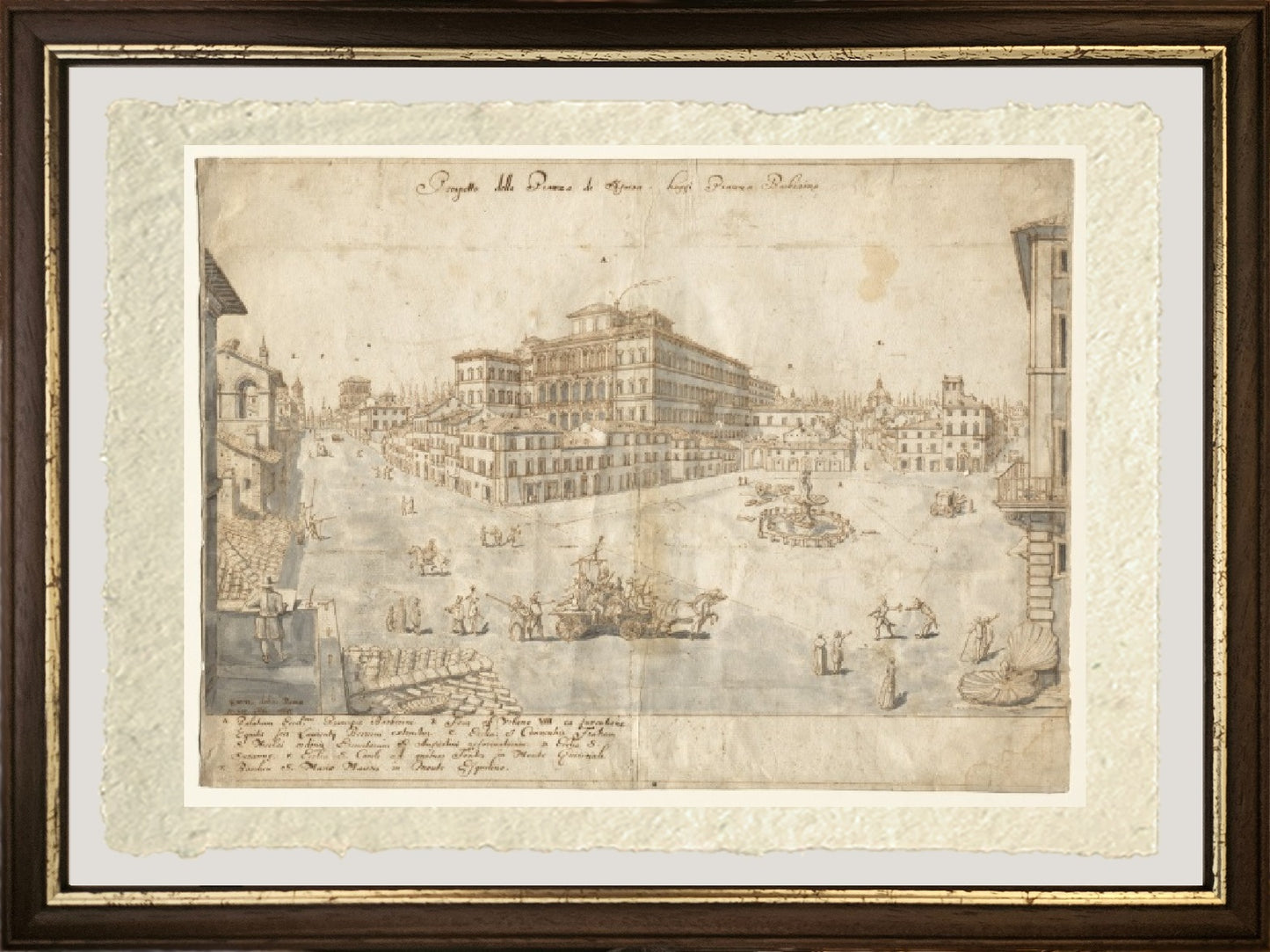 View of Rome with St. Peter's and Castel Sant' Angelo in the Distance, 1685 - Gaspare Vanvitelli - Gaspar van Wittel