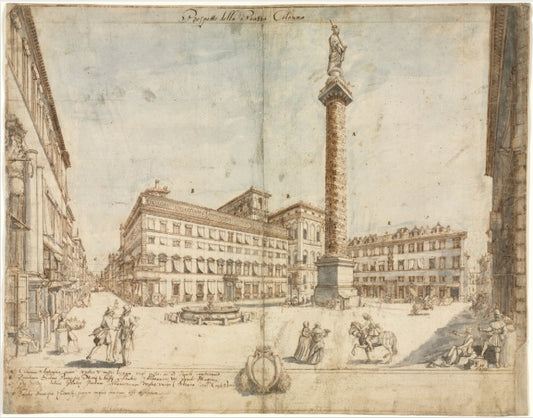 View of Rome with St. Peter's and Castel Sant' Angelo in the Distance, 1685 - Gaspare Vanvitelli - Gaspar van Wittel