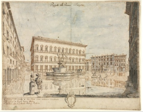 View of Rome with St. Peter's and Castel Sant' Angelo in the Distance, 1685 - Gaspare Vanvitelli - Gaspar van Wittel