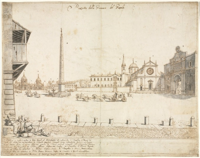 View of Rome with St. Peter's and Castel Sant' Angelo in the Distance, 1685 - Gaspare Vanvitelli - Gaspar van Wittel