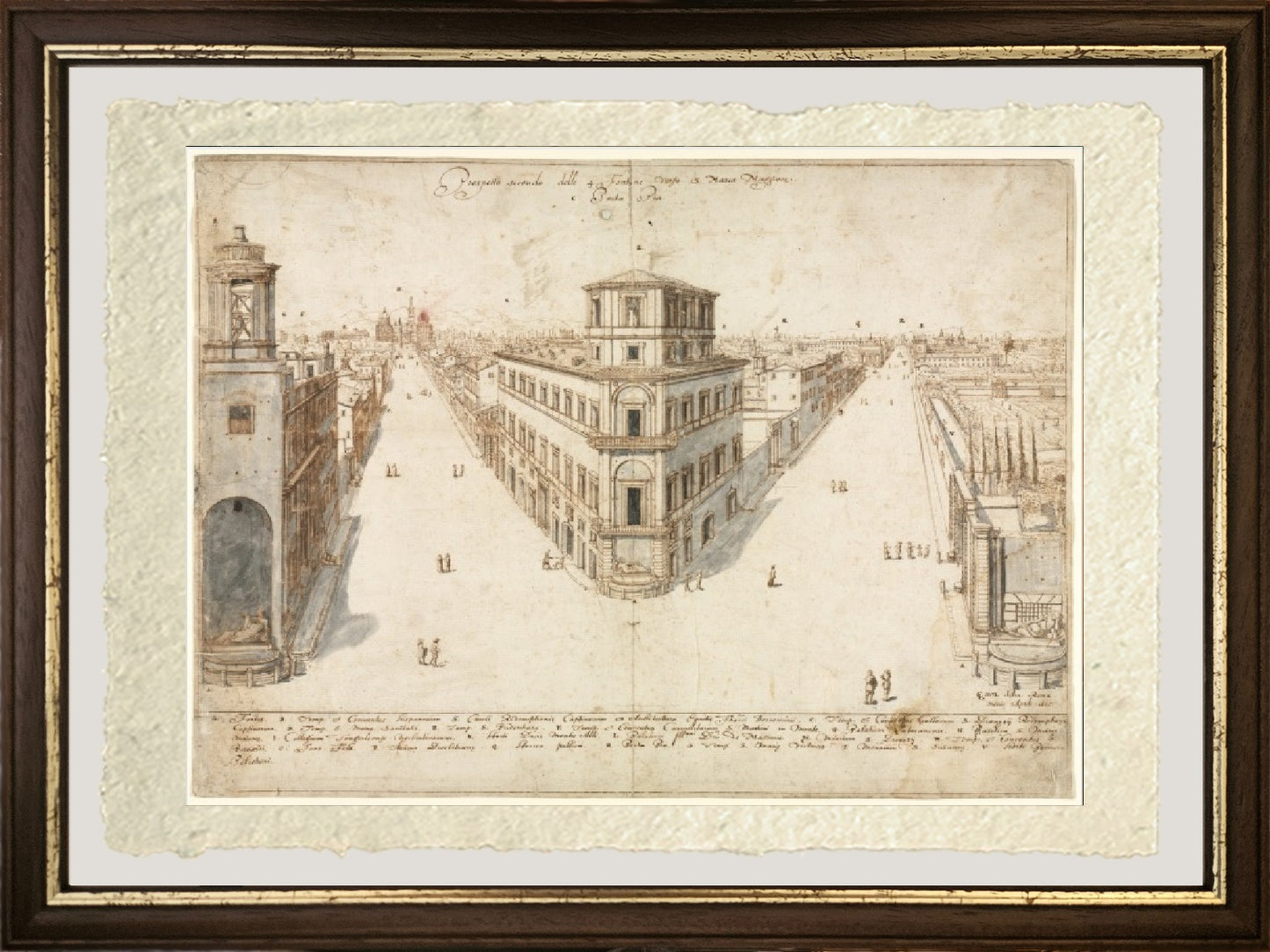 View of Rome with St. Peter's and Castel Sant' Angelo in the Distance, 1685 - Gaspare Vanvitelli - Gaspar van Wittel