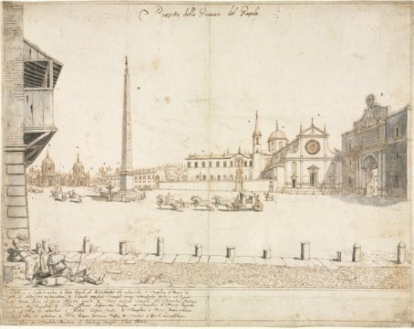 View of Rome with St. Peter's and Castel Sant' Angelo in the Distance, 1685 - Gaspare Vanvitelli - Gaspar van Wittel