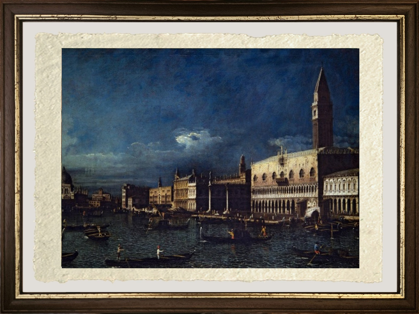Due vedute veneziane, Canal Grande e Molo verso ovest - Bernardo Bellotto