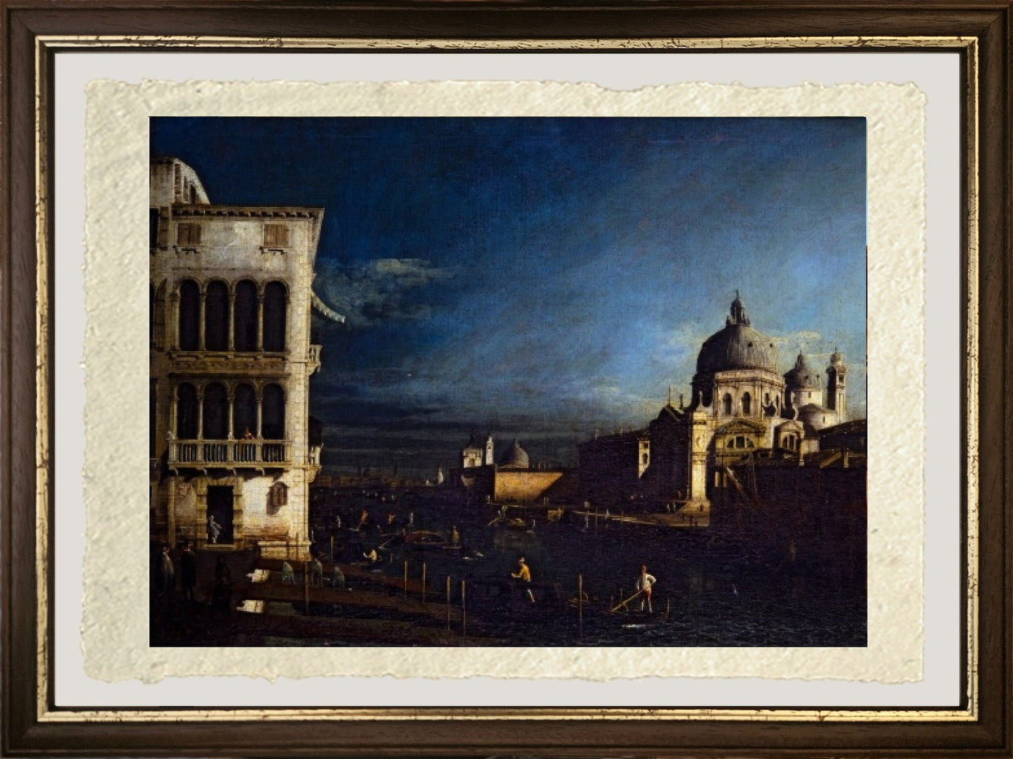 Due vedute veneziane, Canal Grande e Molo verso ovest - Bernardo Bellotto