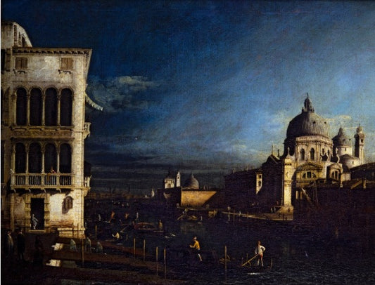 Due vedute veneziane, Canal Grande e Molo verso ovest - Bernardo Bellotto