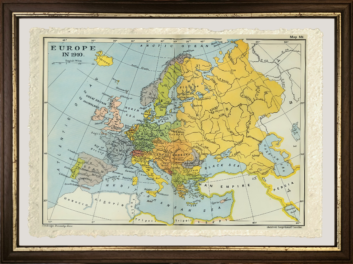 Europe January 1910