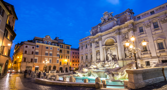Trevi Fountain in the evening, Rome