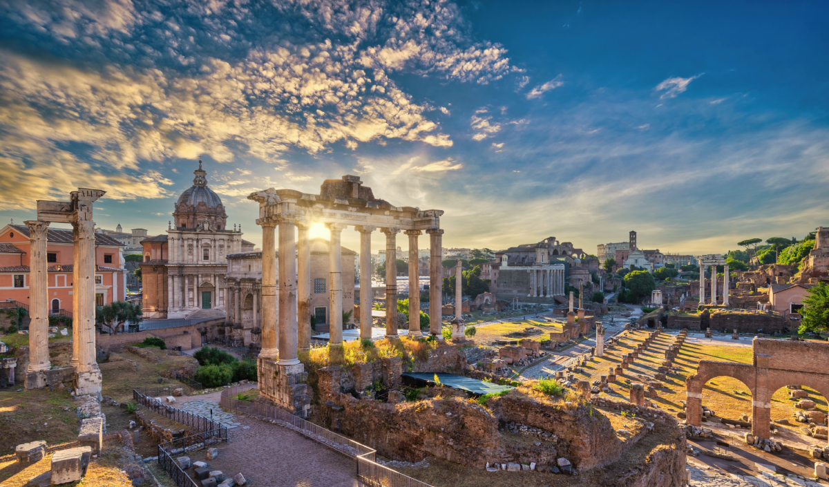 Imperial Forum at dawn, Rome