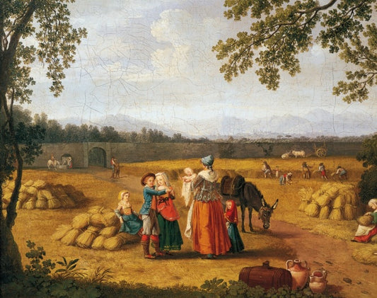 Famiglia reale che miete nella Tenuta di Carditello - Jakob-Philipp Hackert