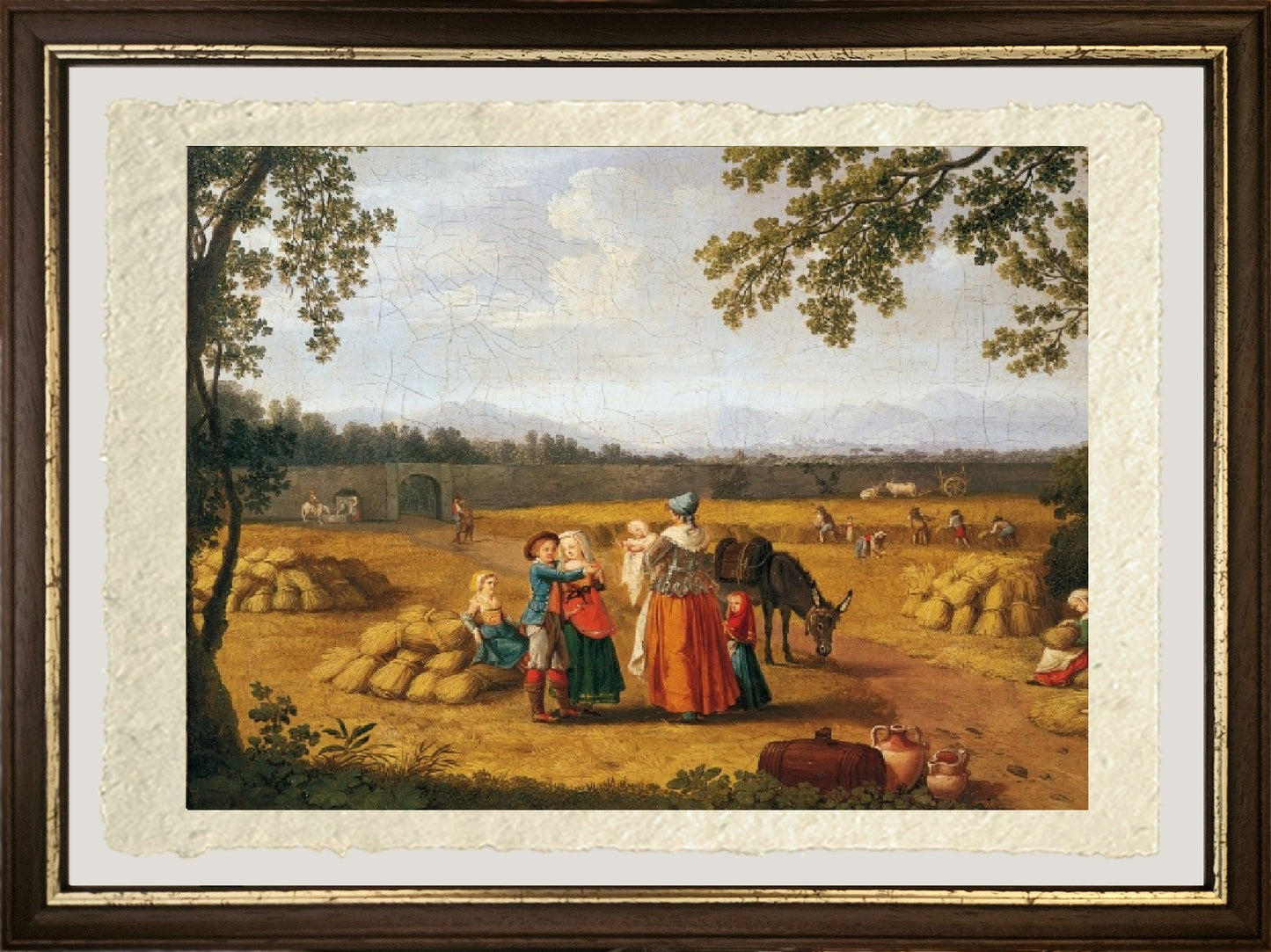 Famiglia reale che miete nella Tenuta di Carditello - Jakob-Philipp Hackert