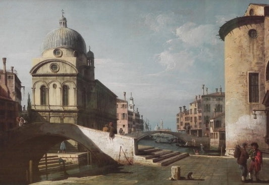 Fantasia architettonica con Santa Maria dei Miracoli, Venezia - Bernardo Bellotto