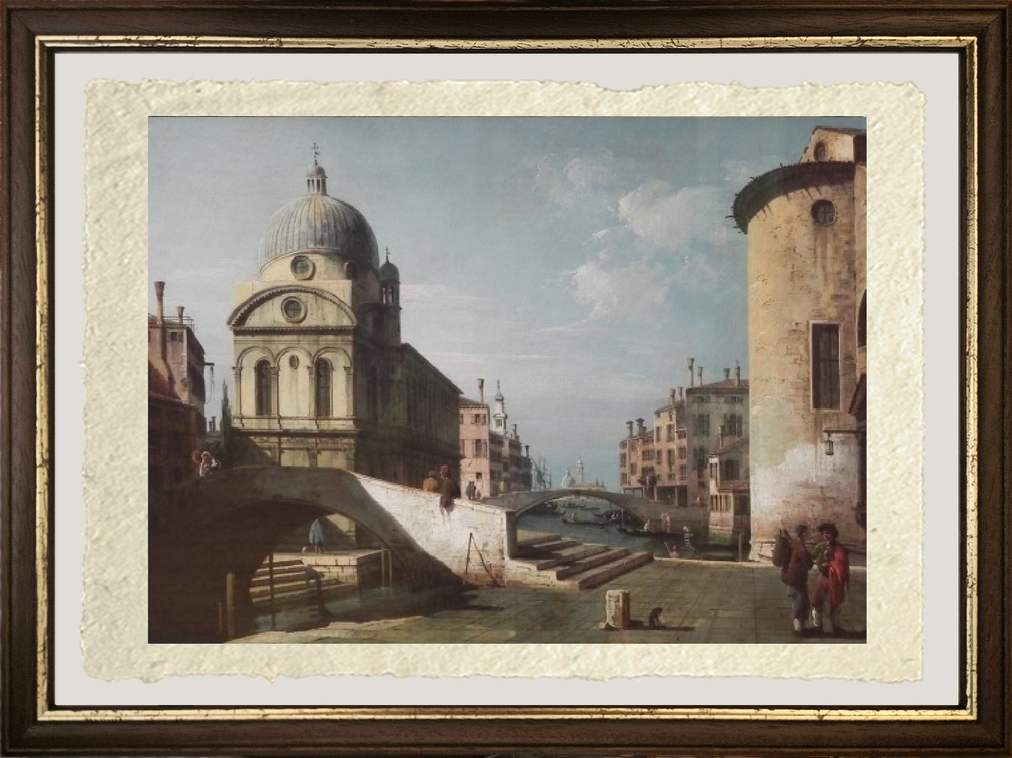 Fantasia architettonica con Santa Maria dei Miracoli, Venezia - Bernardo Bellotto
