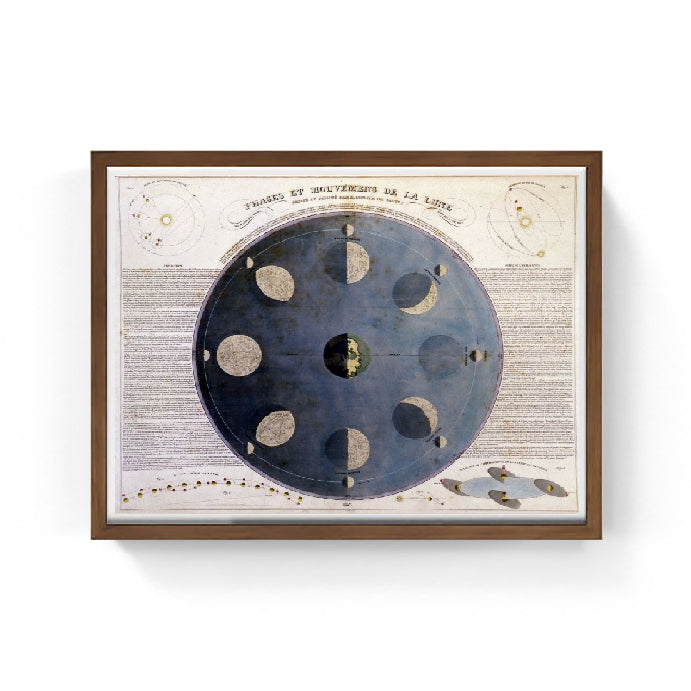 Fasi e movimenti della Luna - 1850