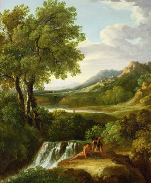 Figure in un paesaggio classico - Jan Frans van Bloemen