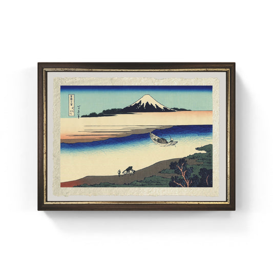 Fiume Tama nella provincia di Musashi di Katsushika Hokusai su carta Amalfi