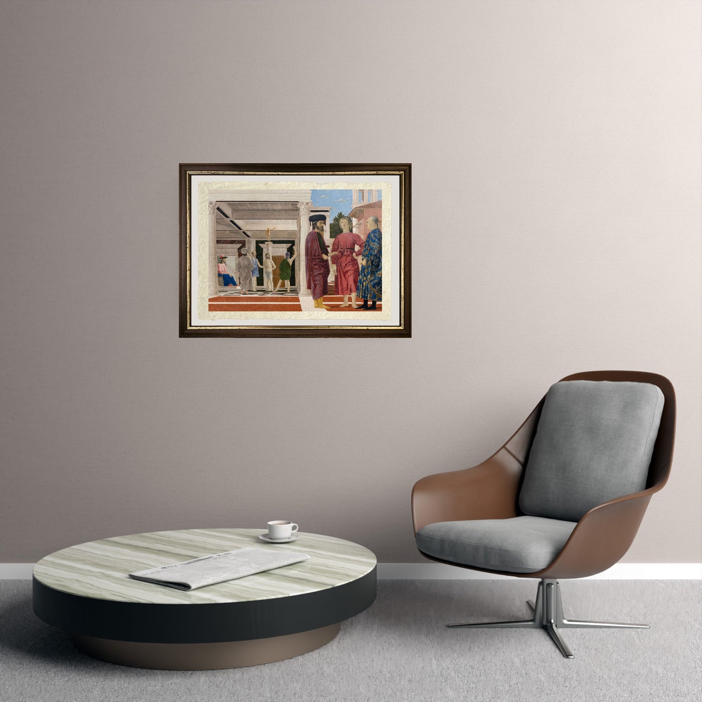 La flagellazione di Cristo - Piero della Francesca su carta Amalfi