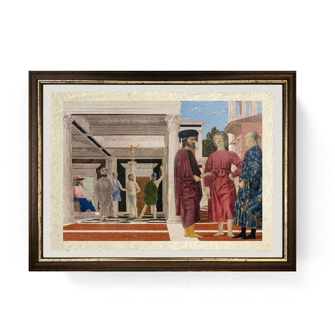 La flagellazione di Cristo - Piero della Francesca su carta Amalfi