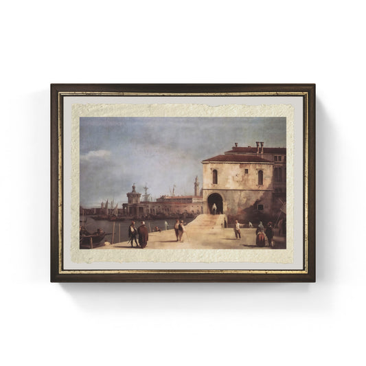 Il Fonteghetto della Farina di Giovanni Antonio Canal detto Canaletto su carta Amalfi