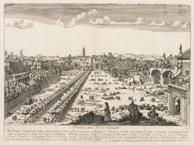 View of Rome with St. Peter's and Castel Sant' Angelo in the Distance, 1685 - Gaspare Vanvitelli - Gaspar van Wittel