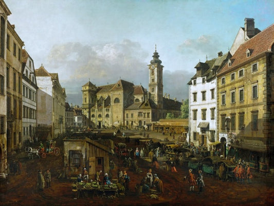 Freyung a Vienna: Veduta da Sud-Est - Bernardo Bellotto