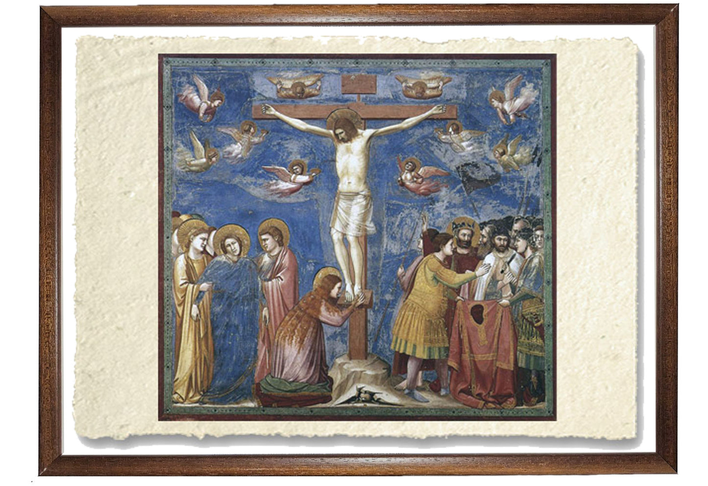 La Crocifissione, Giotto. Riproduzione su carta Amalfi