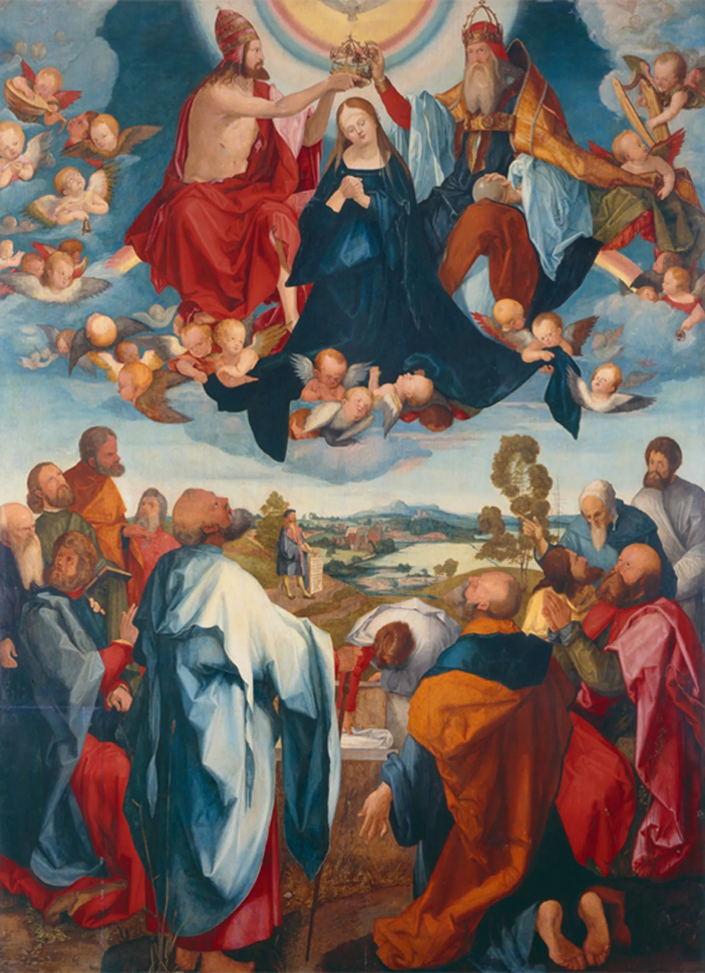 Altare Heller (dettaglio) di Albrecht Dürer su pregiata carta Amalfi