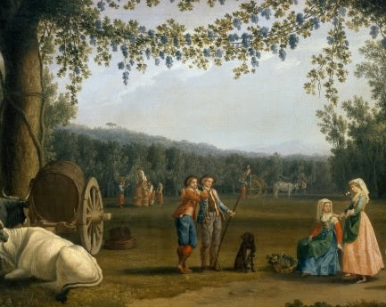 I Principi Reali alla Mietitura nella Tenuta di Carditello - Jakob-Philipp Hackert