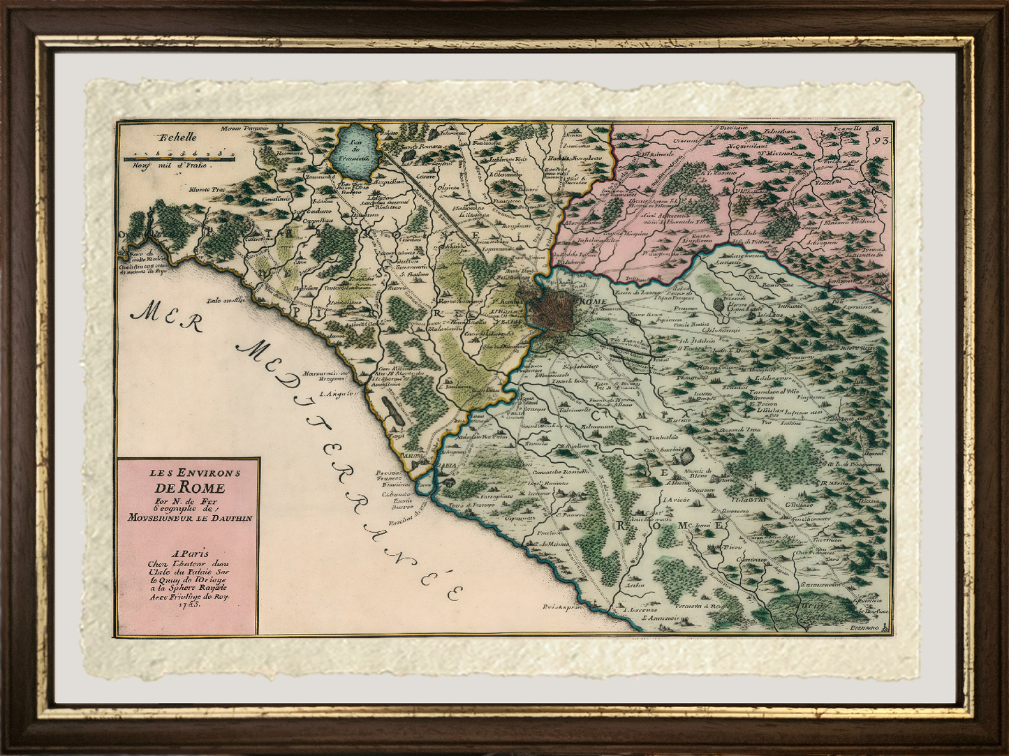 The surroundings of Rome - Le Dauphine 1705 