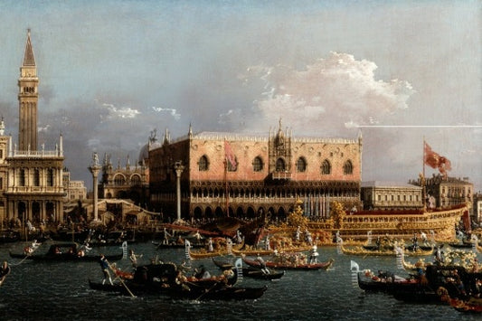 Il Bucintoro al Molo nel giorno dell'Ascensione - Giovanni Antonio Canal detto Canaletto
