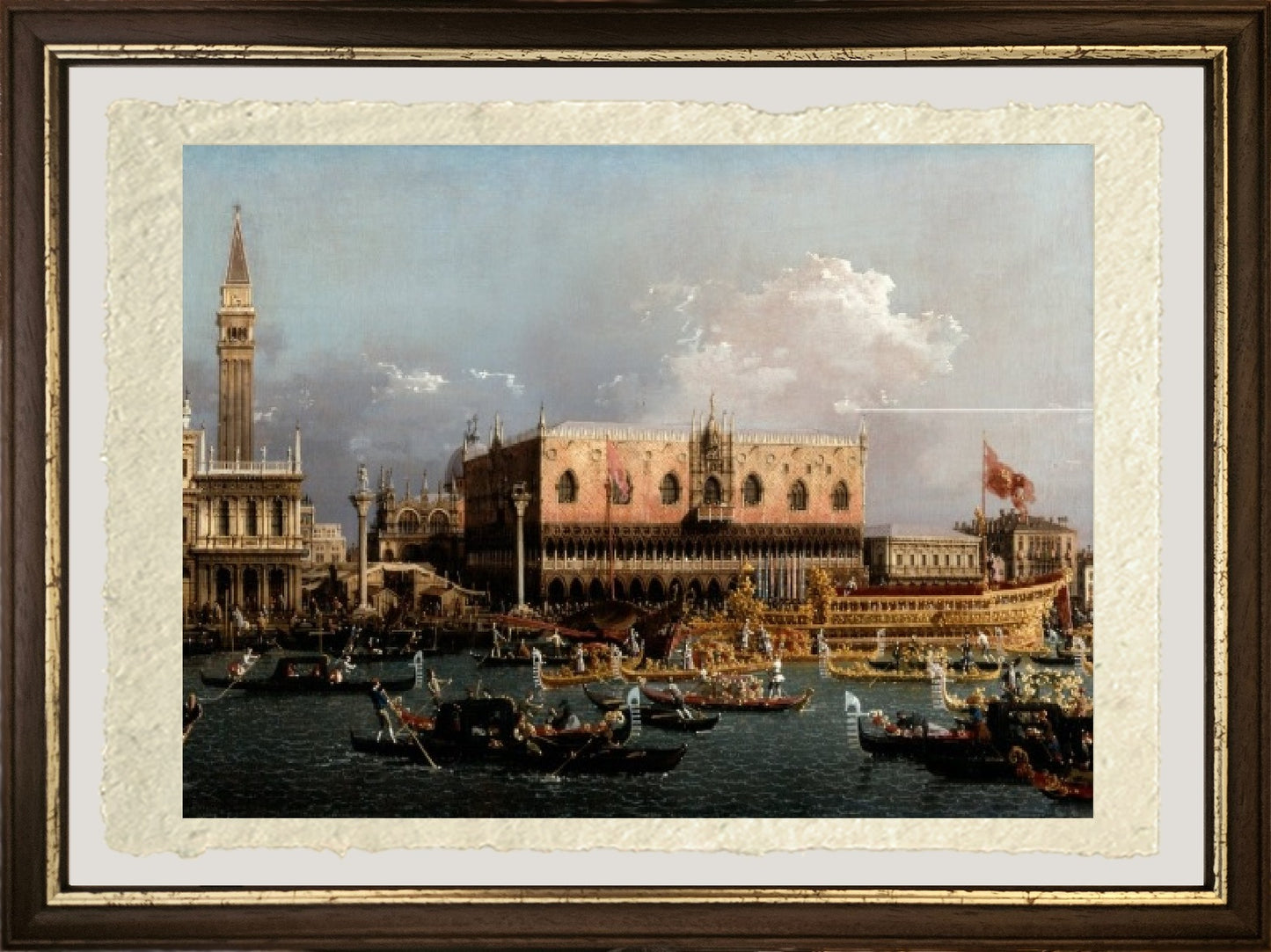 Il Bucintoro al Molo nel giorno dell'Ascensione - Giovanni Antonio Canal detto Canaletto
