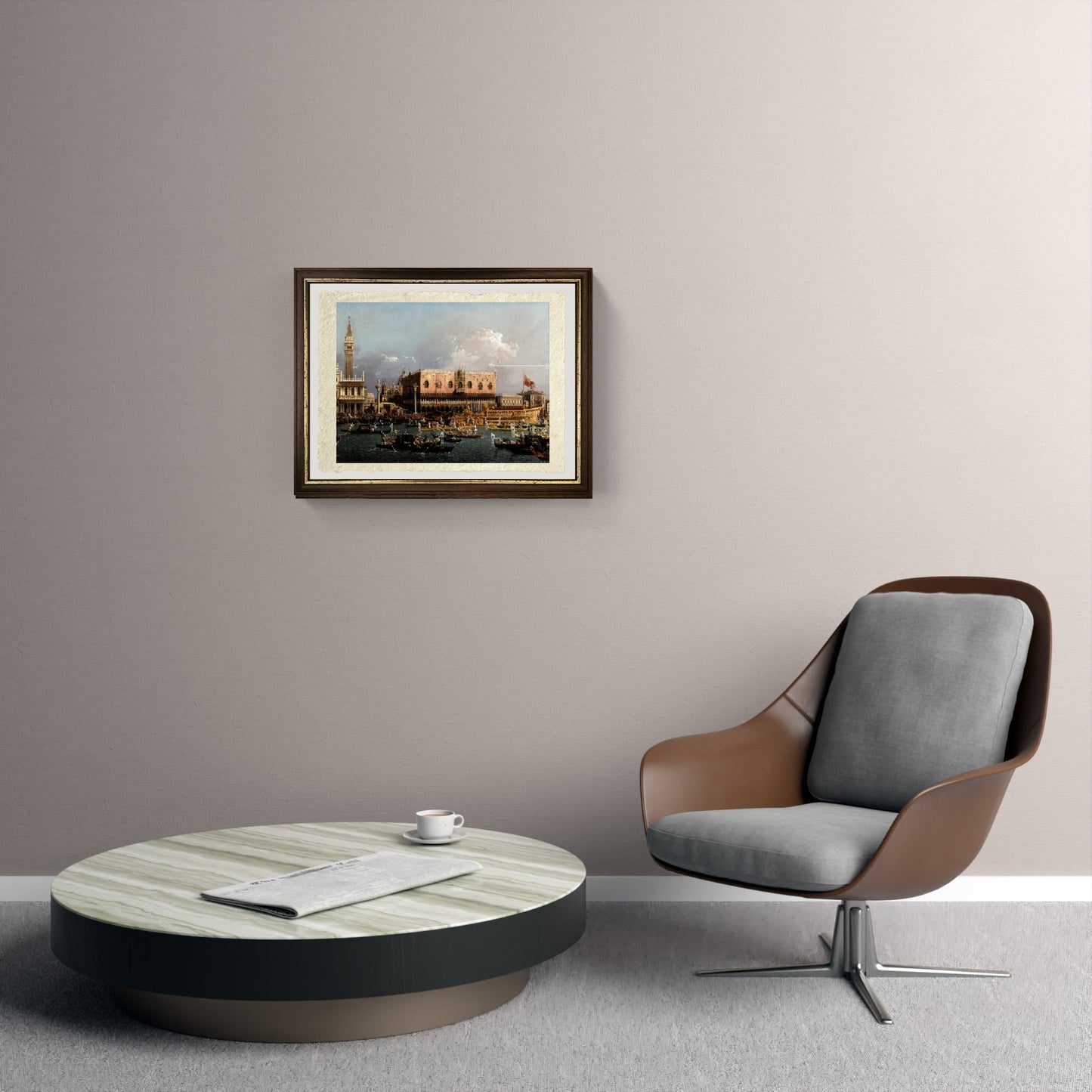 Il Bucintoro al Molo nel giorno dell'Ascensione - Giovanni Antonio Canal detto Canaletto