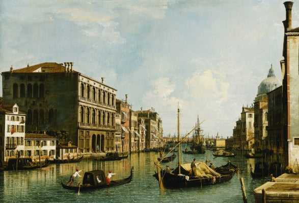 Il Canal Grande, Venezia, vista verso est dal Campo S. Vio - Giovanni Antonio Canal detto Canaletto