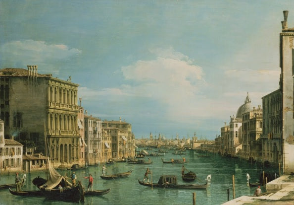 Il Canal Grande a Venezia visto da est dal Campo di San Vio - Giovanni Antonio Canal detto Canaletto