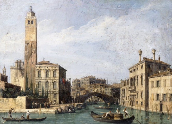 Il Canal Grande con San Geremia - Giovanni Antonio Canal detto Canaletto