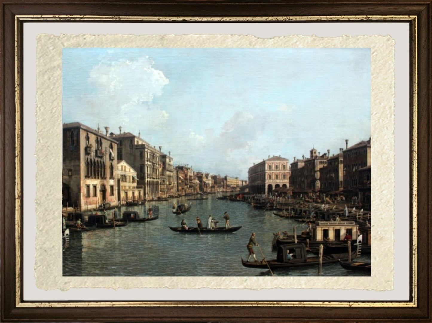 Il Canal Grande con vista a sud-est del Ponte di Rialto - Giovanni Antonio Canal detto Canaletto