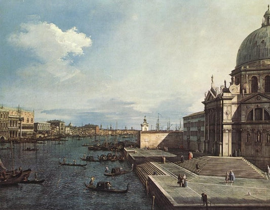 The Grand Canal near the Church of St Mary of Health - Giovanni Antonio Canal, known as Canaletto