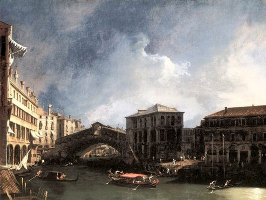 Il Canal Grande vicino al Ponte di Rialto - Giovanni Antonio Canal detto Canaletto