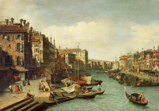 Il Canal Grande vicino al Ponte di Rialto, 1730 - Giovanni Antonio Canal detto Canaletto