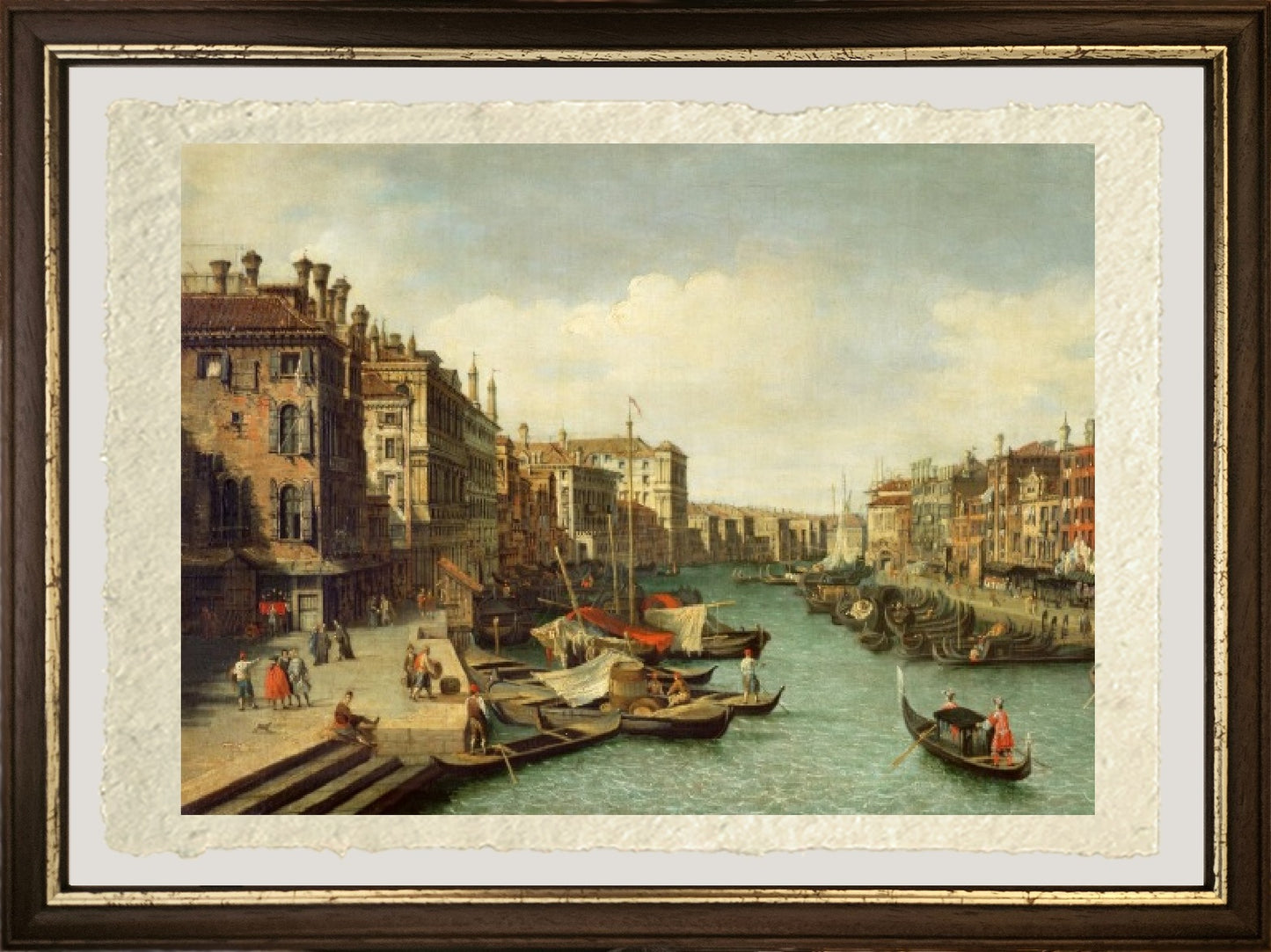 Il Canal Grande vicino al Ponte di Rialto, 1730 - Giovanni Antonio Canal detto Canaletto