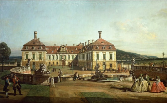 Schlosshof Imperial Castle from the garden side - Bernardo Bellotto