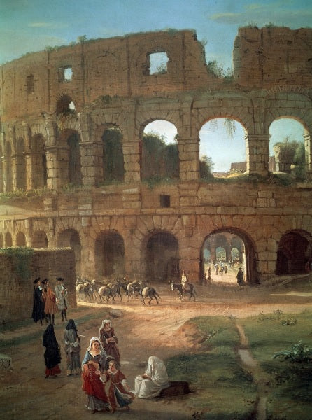Il Colosseo (dettaglio) - Gaspare Vanvitelli - Gaspar van Wittel