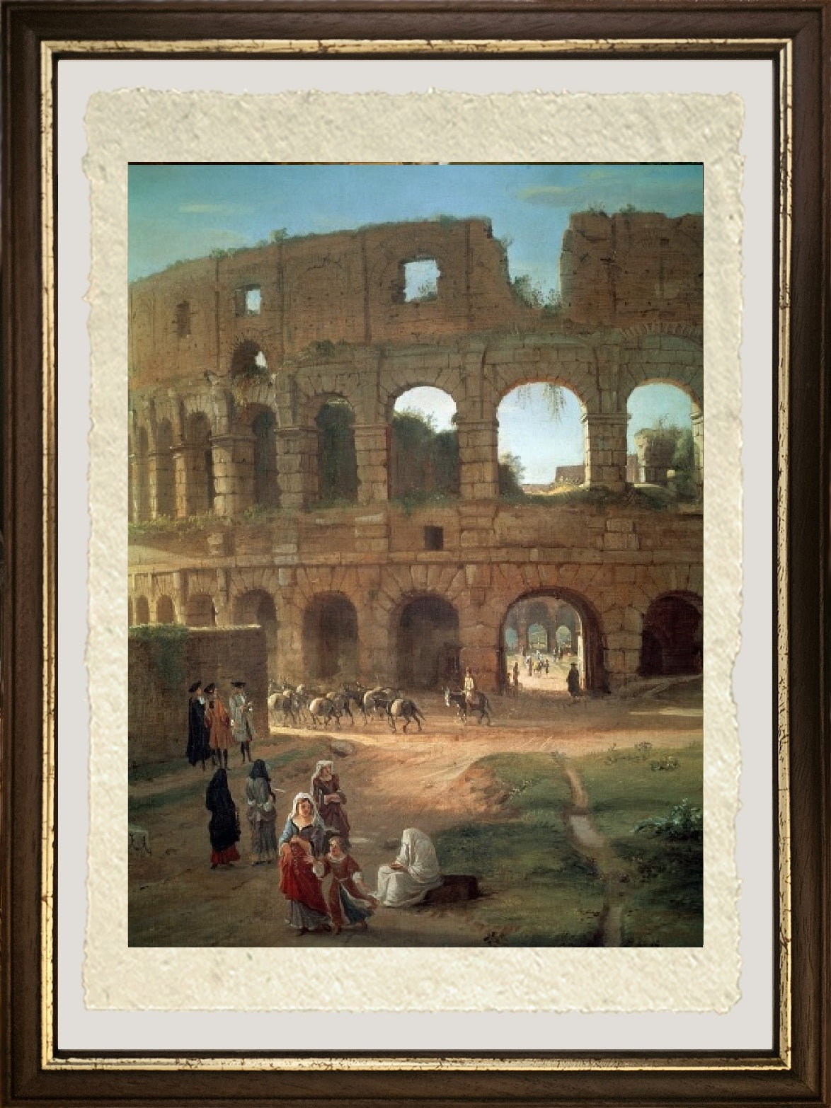 Il Colosseo (dettaglio) - Gaspare Vanvitelli - Gaspar van Wittel