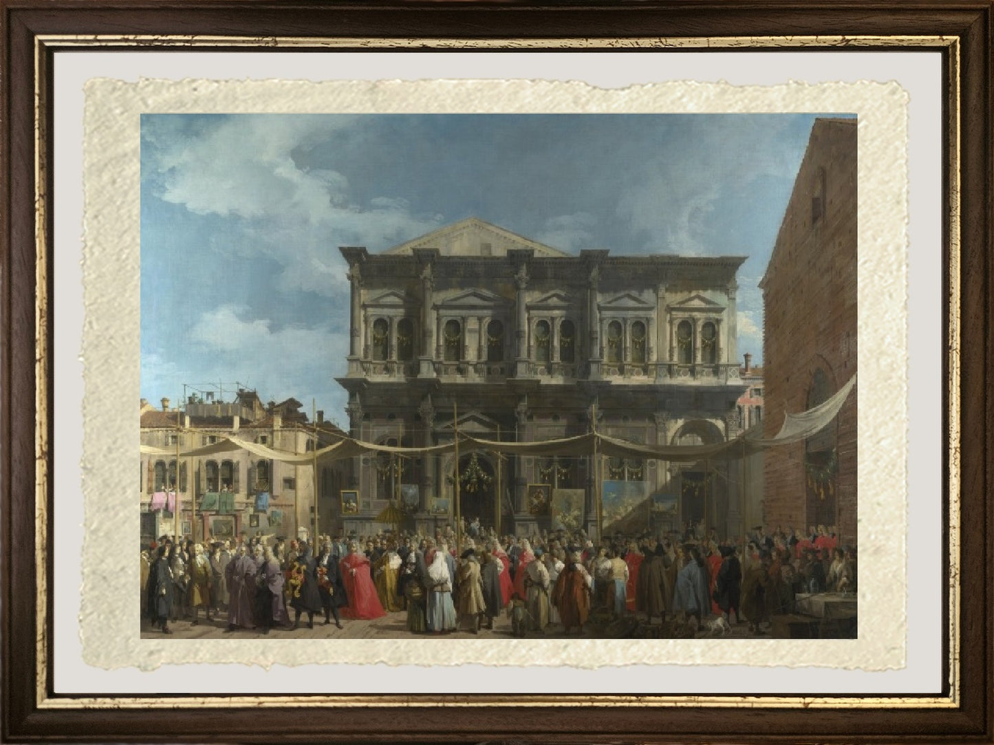 The Doge visits the Church and School of San Rocco, 1735 - Giovanni Antonio Canal known as Canaletto