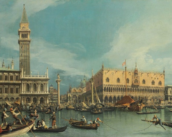 Il Molo, Venezia, dal Bacino di San Marco - Giovanni Antonio Canal detto Canaletto