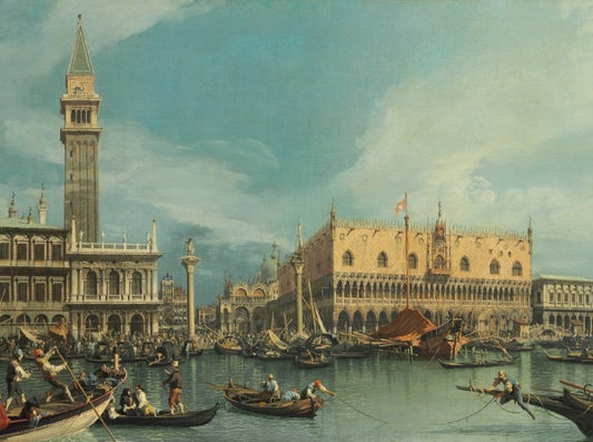 Il Molo, Venezia, dal Bacino di San Marco - Giovanni Antonio Canal detto Canaletto